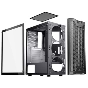 GameBooster GB-F3101B USB 3.0, ATX Mesh, RGB Fan, Siyah Kasa (PSU yok)