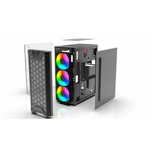Inca Emg-15XB Kumandalı 4X1200mm ARGB Fan Gaming Computer Case