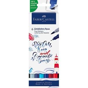Faber-Castell Markör Aqua Çift Uç X6 Sea 5188164519000