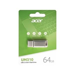 Acer 64GB USB3.2 UM310-64GB Metal Flash Bellek