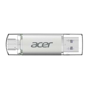 Acer 64GB USB 3.2 UT300-64GB USB-A+USB-C Çift Taraflı Metal Flash Bellek