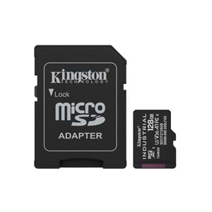 Kingston SDCIT2-128GB 128GB microSDXC Industrial C10 A1 pSLC Card + SD Adapter Hafıza Kartı