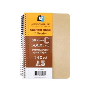 Alex Schoeller Sketchbook Collectıon A5 140 GR 50 YP Alx-9659