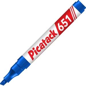 Picatack Permanent Marker 1-5 MM Kesik Uç Mavi 651 (1 Adet)