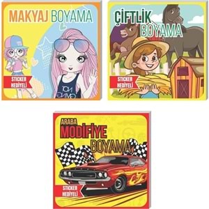 Lilamor Stickerlı Boyama Seti 22x22 48 Syf.24 Lü