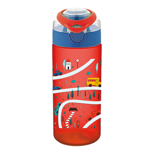 Noki Kıds Su Matarası Aparatlı Desenli 500 Ml (Karışık Renk 1 Adet)