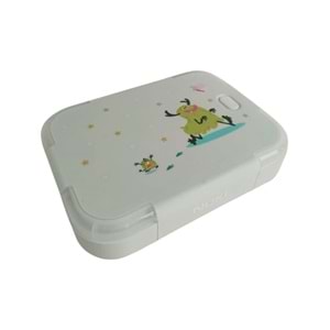 Noki Kids Paslanmaz Çelik Beslenme Kabı Çift Bölmeli Dikdörtgen 1100 Ml