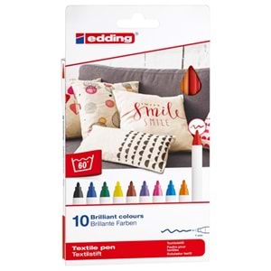 Edding Kumaş Boyama Kalemi 10 Lu Basıc 4600