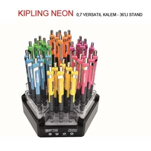 Gıpta Versatil Kalem Kıplıng 0.7 MM ( 36 Li Stand ) Neon 6 Renk K1860(1 Adet)