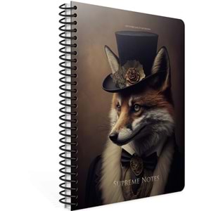 Gıpta Supreme Notes Spiralli Sert Kapak Defter 17x24 120 YP Çizgili