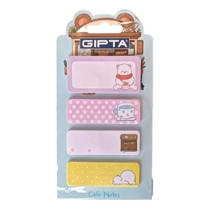 Gıpta Yapışkanlı Not-Cafe Notes 20yp 4 Parça 48 Li Stand K0134