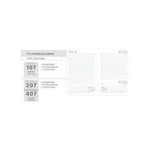 Gıpta Günlük Ajanda Eko 17x24 107-Eck