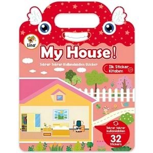 Lino Tekrar Tekrar Kullanılabilen İlk Sticker Kitabım My House LS-503