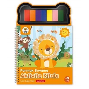 Lino Parmak Boyama Aktivite Kitabı Anımal Lp-600