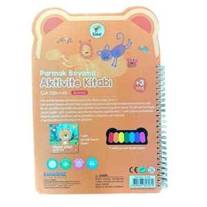 Lino Parmak Boyama Aktivite Kitabı Anımal Lp-600
