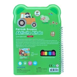 Lino Parmak Boyama Aktivite Kitabı Farm Lp-601