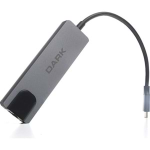 Dark DK-AC-U31X46 5i 1 Arada USB 3.1 Type-C to Ethernet - HDMI - USB 65W Port Çoklayıcı HUB