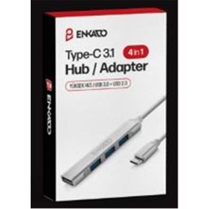 ENKADO EKD-TP50 TYPE-C USB 3,1 TO 4in1 PORT USB ADAPTÖR