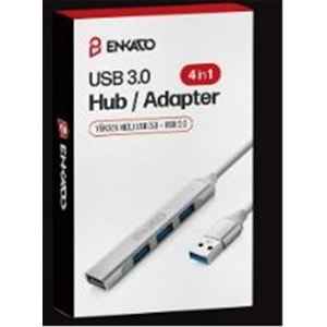 ENKADO EKD-UH60 USB 3.0 TO 4in1 , 1 PORT USB 3.0+3PORT USB 2.0 HUP ADAPTÖR