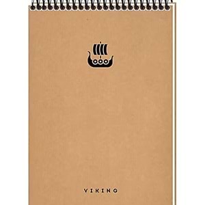 Keskin Color Bloknot Kraft Kapak Üst Spiralli 17x24 60 Yaprak Çizgili 145491-99 (1 Adet)