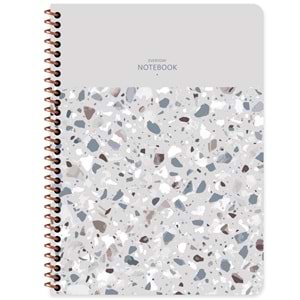 Keskin Color Defter 16,5x22,5 80 Yp.kar.pp Kp.Spiralli Terazzo