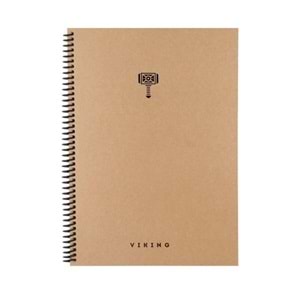 Keskin Color Spiralli Sert Kapak La Plume Viking 17x24 100 YP Kareli