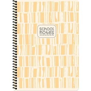Keskin Color Defter Karton Kapak Spiralli Çizgi 16,5x22,5 80 YP Kar.