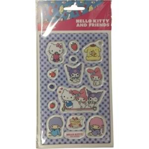 Hello Kitty And Friends 2 Li Kuşe Sticker 221400-13