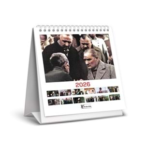 Keskin Color Masa Takvimi Kare Atatürk 2026