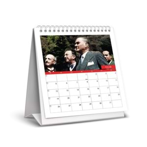 Keskin Color Masa Takvimi Kare Atatürk 2026