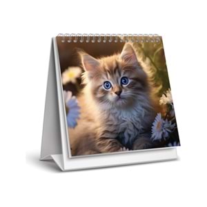 Keskin Color Masa Takvimi Kare Kediler 2026