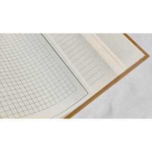 Liz Ayraçlı Kitap Kağıdı Kraft Kapak 20x28 KF510A