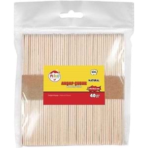 Mileo Ahşap Çubuk Kare 114x10x2 MM Naturel 1830
