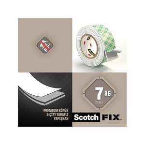 Scotch Güçlü Montaj Bandı 19mmx5m 4496g-1950p 4001