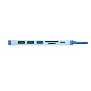 Vcom CUE18 Type-C To Hdmi(4K@30Hz)+Usb3.0+Usb-A2.0+SD2.0+TF2.0+Pd 3.0 100W Çoklayıcı