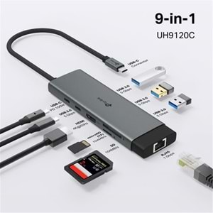 Tp-Link UH9120C USB Type C Docking Station 9 Port ( USB-C PD + USB C + USB 3.0 X3 + Kart Okuyucu )
