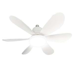 Feny Fn-F80 Zefira 3 Kademe Ultra Sessiz Uyku Mod 3000k-6500K Led Tavan Vantilatörü Kumanda