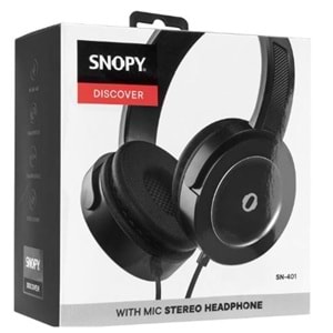 Snopy SN-401 DISCOVER Gri Güçlendirilmiş Bass Etkili Mikrofonlu Kulaklık