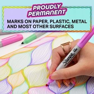 Sharpie Permanent Markör Fine Glam Pop 5 Li Bls