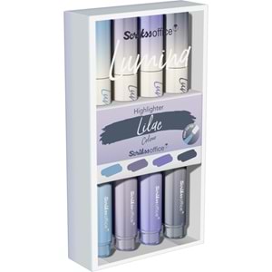 Scrikss Lumina Fosforlu Kalem Lilac 4 Lü Set T0sbhlmnLilaca