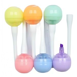 Taros Unick Color Lolipop Mini Fosforlu Kalem 6 Lı