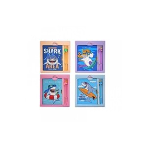 Unıck Color Hatıra Defteri Kilitli Shark Area Kalemli