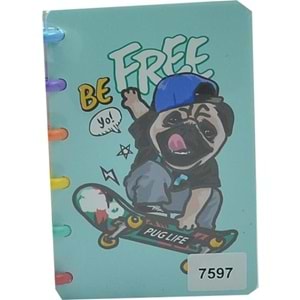Unick Color Not Defteri Free Dogs Renkli Halkaa6 7597