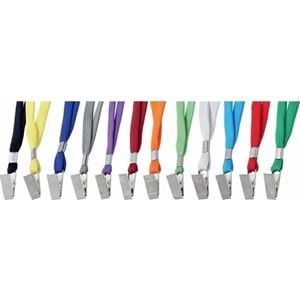 Sarff Kart Askı İpi Metal Klipsli Kırmızı 15311203 (1 Adet)