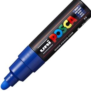 Uni-Ball Posca 4.5-5.5 Su Bazlı Poster Markörü Mavi PC-7M (1 Adet)