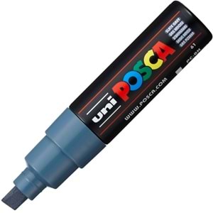 Uni-Ball Posca 8.0 Su Bazlı Boyama Markörü Kurşun Gri PC-8K (1 Adet)