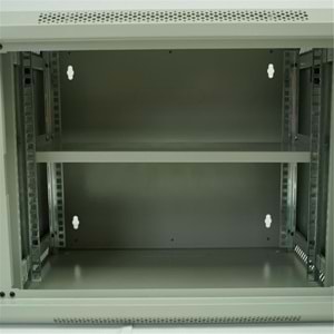 Racksan ML-6409S 9U Duvar Tipi Kabinet (450-530-400) Raf+Fan+Priz