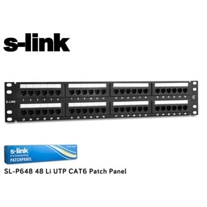 S-link SL-P648 48 Port Cat6 Utp Patch Panel
