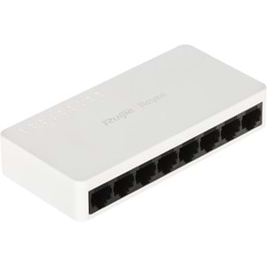 Ruijie Reyee RG-ES08F 8 Portlu, 10-100 Fast Ethernet Tak Çalıştır Switch Plastik Kasa