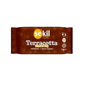 Şekil Seramik Hamuru Terracotta 1000 GR Kahverengi VK1000KHV